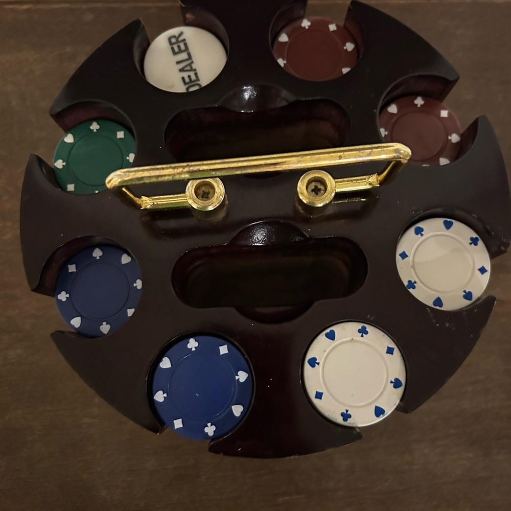 Poker Chip Set with Holder